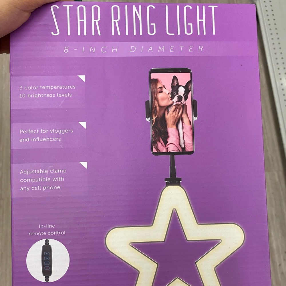 Star and unicorn ring light